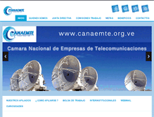 Tablet Screenshot of canaemte.org.ve